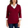 Cotton Layered-Look Woven Top, Created for Macy's