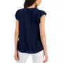 Women's Textured Flutter-Sleeve Top, Created for Macy's
