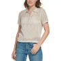 Women's Cotton Open-Stitch Polo Shirt