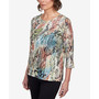 Women's Classics Abstract Tiger Stripe Top