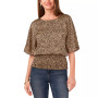 Women's Smocked-Waist Top