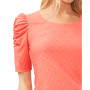 Women's Short Sleeve Eyelet-Embroidered Knit Top