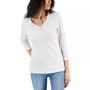 V-Neck 3/4-Sleeve Top, Created for Macy's