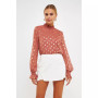 Women's Polka Dot Chiffon Blouse