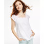 Petite Cotton Embroidered Square-Neck Top, Created for Macy's