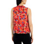 Women's Floral-Print Ruffle-Neck Blouse, Created for Macy's
