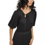 Women's Asymmetrical Puff-Sleeve Top