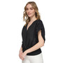 Women's V-Neck Smocked-Waist Top