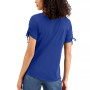 Ruched-Sleeve T-Shirt, Created for Macy's
