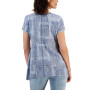 Women's Printed Handkerchief-Hem T-Shirt, Created for Macy's