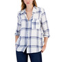 Petite Plaid Perfect Button-Up Shirt, Created for Macy's