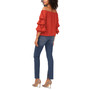 Women's Off-The-Shoulder Bubble-Sleeve Blouse