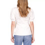 Women's Poplin V-Neck Ring Top