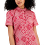 Women's Cotton Patchwork-Print Shirt