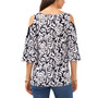 Women's V-Neck Cold-Shoulder Blouse