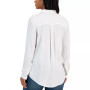 Petite Woven Embroidered Perfect Shirt, Created for Macy's