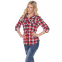 Women's Oakley Stretchy Plaid Top