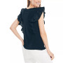 Women's Eyelet Short Sleeve Top