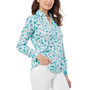 Women's Cotton Printed Button-Up Shirt