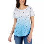 Women's Printed Scoop-Neck T-Shirt, Created for Macy's