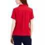 Women's Collared Short-Sleeve Polo Top