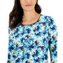 Women's Floral Long-Sleeve Top, Created for Macy's