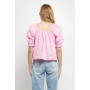Women's Square neckline Puff Sleeve Top