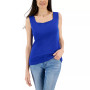 Petite Cotton Square-Neck Tank Top, Created for Macy's