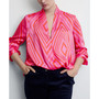 Women's Satin Print Blouse