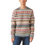 Men's Intarsia Nordic Crew Neck Sweater