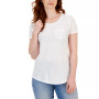 Women's Scoop-Neck Short-Sleeve Pocket T-Shirt, Created for Macy's