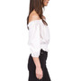 Petite Smocked Long Sleeve Blouson Top