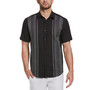 Men's Big & Tall Cross-Dyed Textured Panel Button-Down Shirt