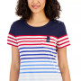 Women's Steph Gradient-Stripe Knit Top, Created for Macy's