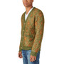 Men's Oushak Print Jacquard Button Down Cardigan Sweater