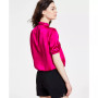 INC International Concepts Women's Surplice Tie-Neck Top, Created for Macy's