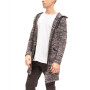 Men's Modern Hooded Long Knit Sweater