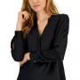 Women's Satin Half-Placket Blouse, Created for Macy's