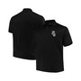 Men's Majestic Black Chicago White Sox Big and Tall Solid Birdseye Polo Shirt