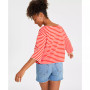 Women's Heavyweight Cotton Striped Boat-Neck Top, Created for Macy's