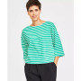 Women's Heavyweight Cotton Striped Boat-Neck Top, Created for Macy's