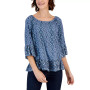 Petite Sunshine Floral On/Off the Shoulder Top, Created for Macy's