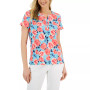 Petite Fleur Beauty Henley Top, Created for Macy's