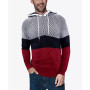 Men's Color Blocked Hooded Sweater