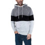 Men's Color Blocked Hooded Sweater