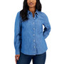 Petite Chambray Button-Up Shirt, Created for Macy's