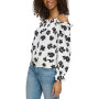 Women's Floral-Print Off-The-Shoulder Top