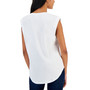Women's Rounded-Hem Muscle Tank Top