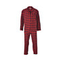 Hanes Men's Big and Tall Flannel Plaid Pajama Set