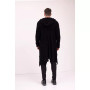 Men's Modern Fuzzy Long Cardigan Sweater